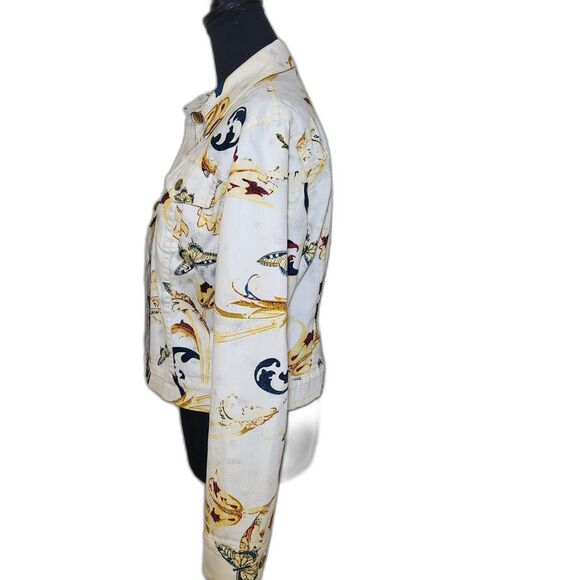 V Christina Women's Butterfly Denim Jacket SMALL - Picture 5 of 9